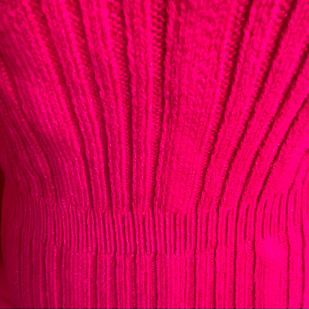 Anthropologie hot pink Long Sleeve sweater Dress multiple sizes - Picture 7 of 15